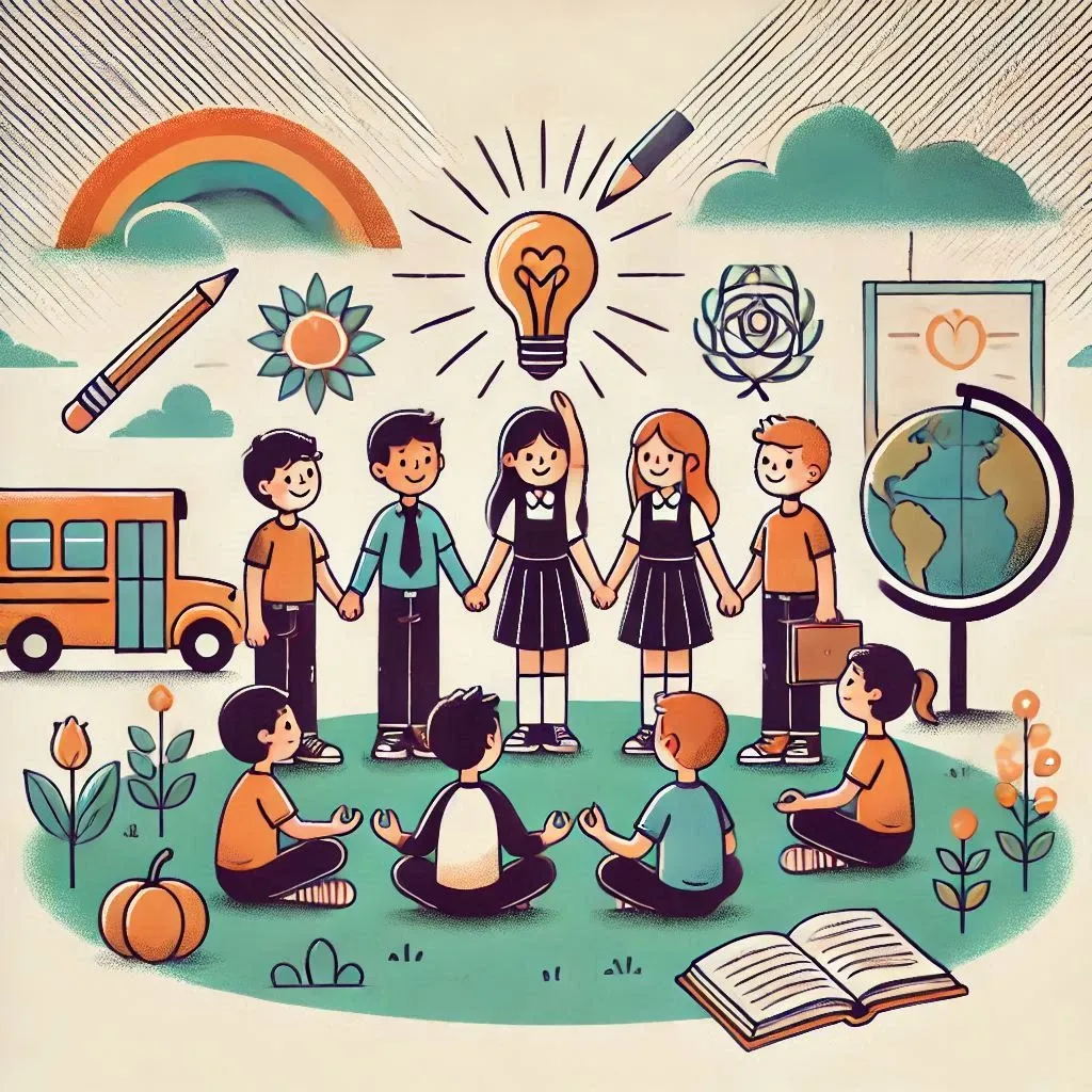 Logo sello sana convivencia escolar