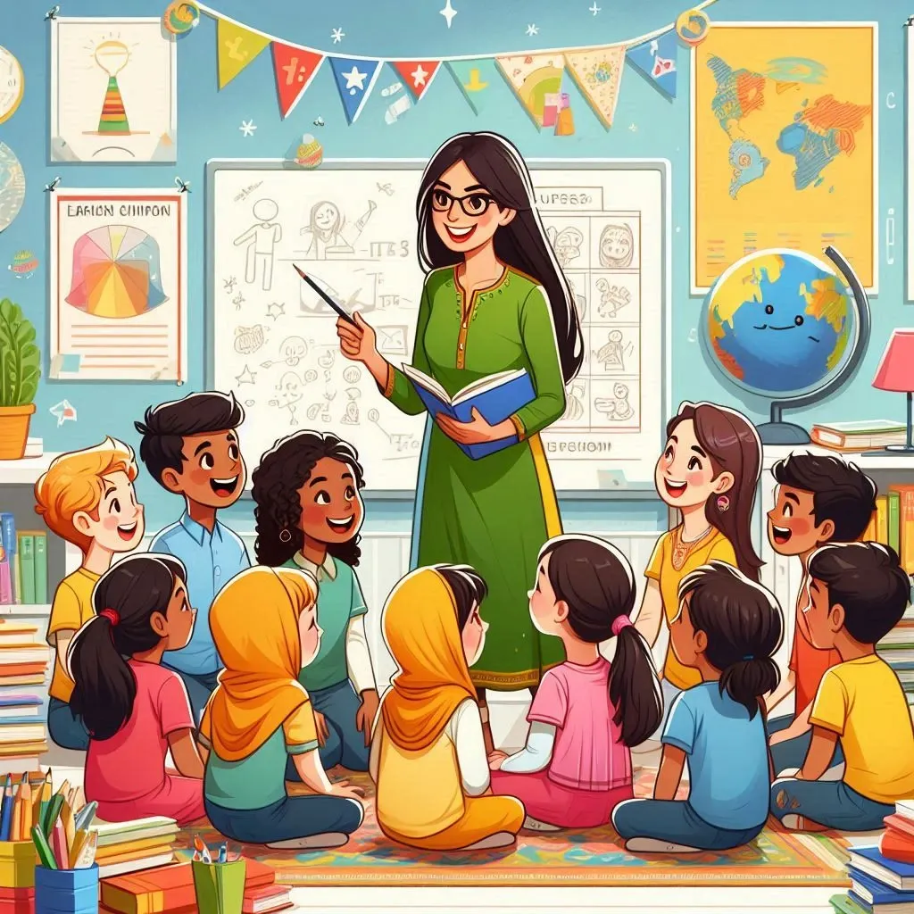 Ilustración de docente